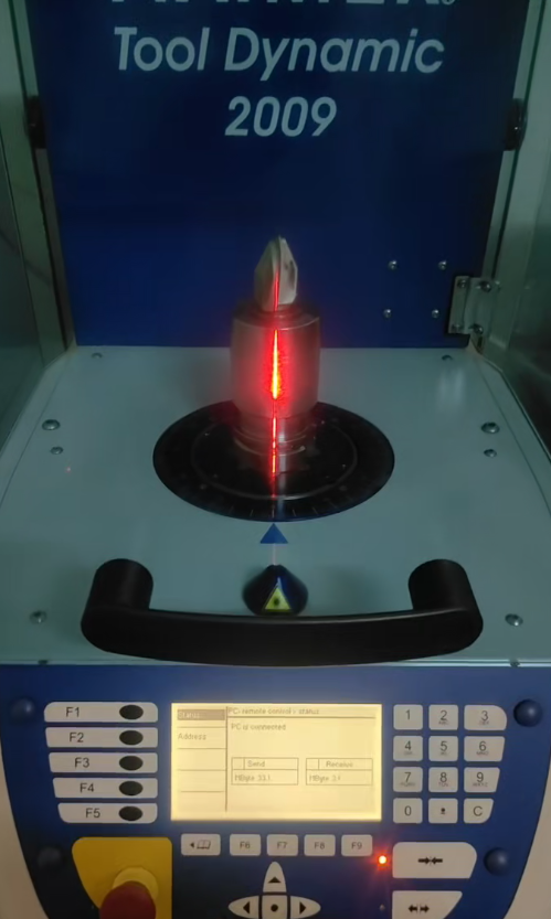 Woodworking tool undergoing dynamic balance inspection