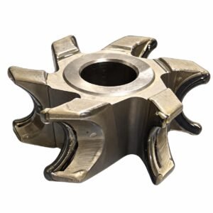 PCD half-round profile cutter with six teeth and 35 mm bore